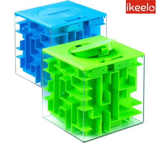 iKeelo Money Maze Puzzle Box 2 Pack for Kids and Teens, Makes Cash Gift Giving More Fun