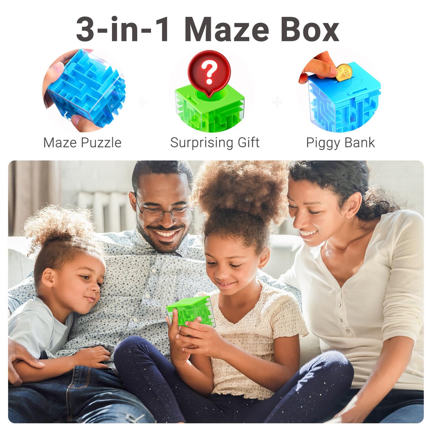 iKeelo Money Maze Puzzle Box 2 Pack for Kids and Teens, Makes Cash Gift Giving More Fun